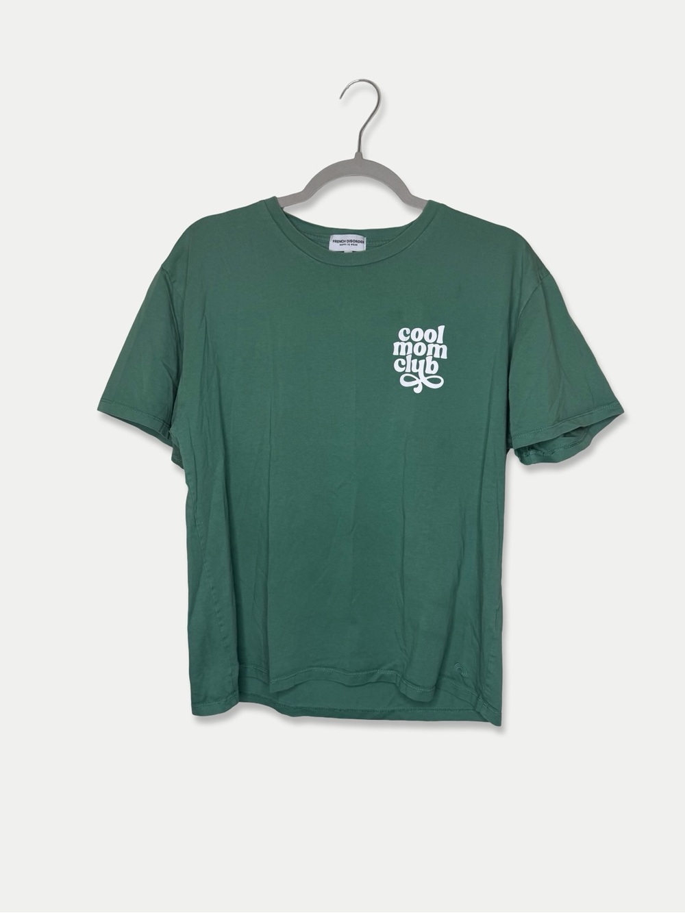 French Disorder Cool Moms Club Tee Size M Green Color Pre-Owned